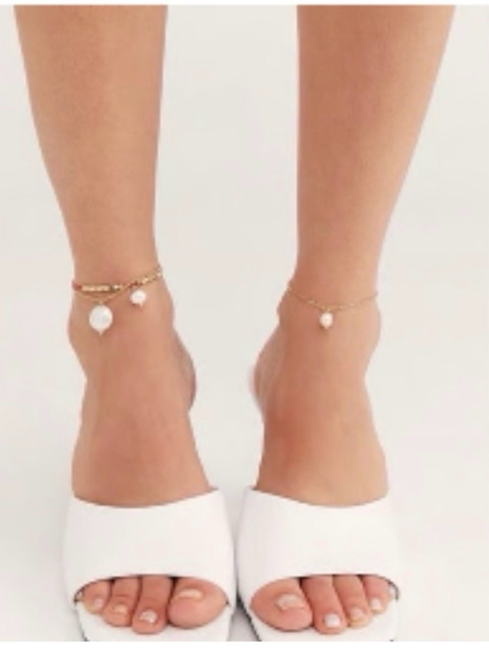Jeffrey Campbell Mr. Big Square Toe Mule Kitten Heel Sandals White Leather Sz 10